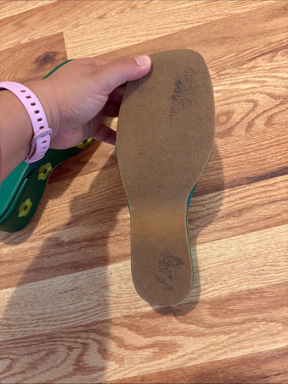 Lisa Says Gah Dakota Clogs / Green Daisy - Picture 6 of 9